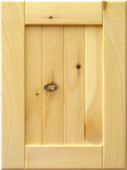 Mission Cabinet Door in Knotty Pine